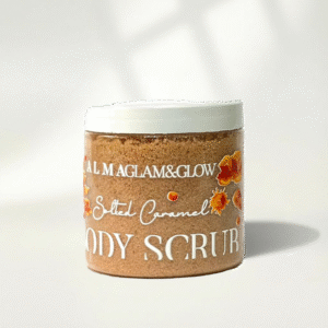 Salted caramel body scrub