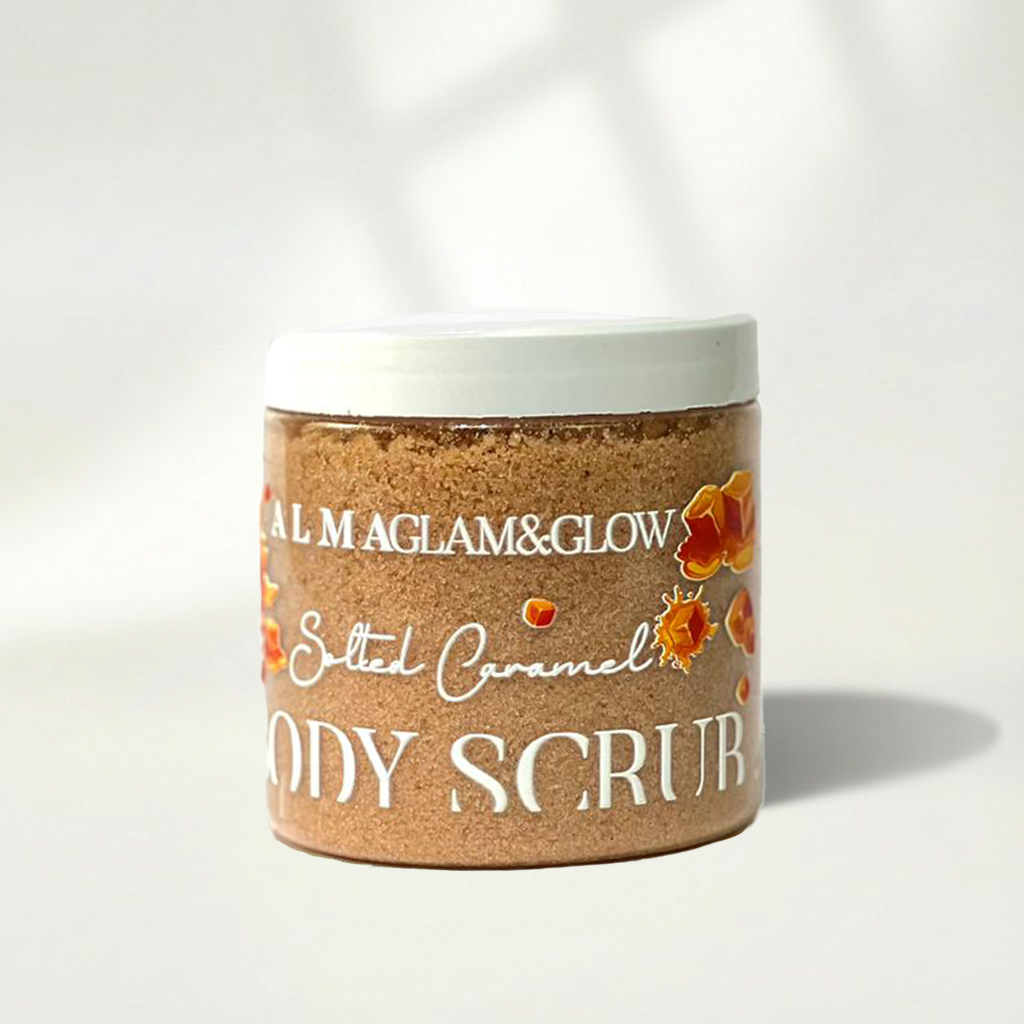 Salted caramel body scrub